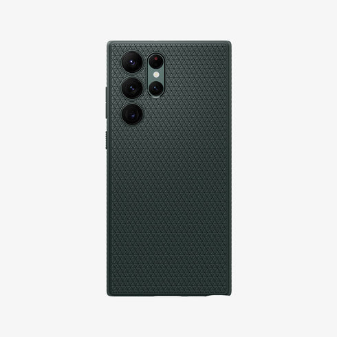 ACS03915 - Galaxy S22 Ultra 5G Case Liquid Air in black showing the back